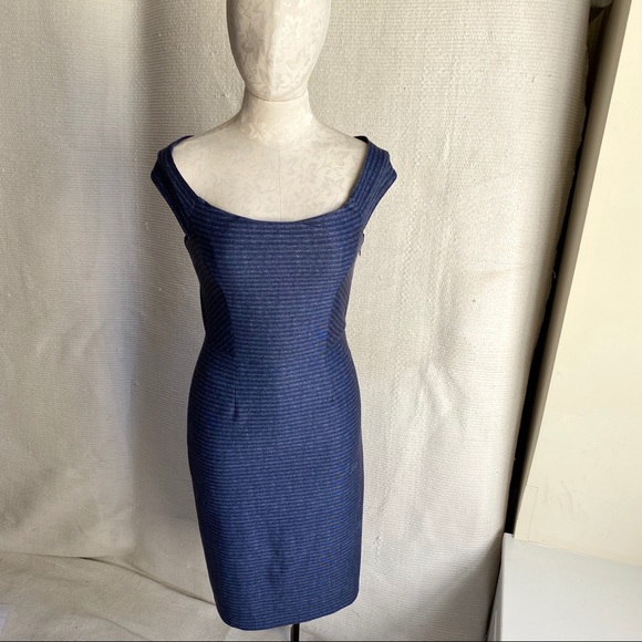 Antonio Melani New Sexy Striped Bodycon Midi Dress - Picture 4 of 8